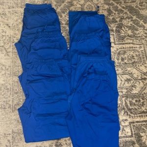 Blue scrub pants bundle